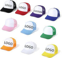 Casquette de baseball en maille personnalisable BSBH avec logo imprimé ou brodé, casquette trucker unie réglable à 5 panneaux, casquette trucker publicitaire en maille