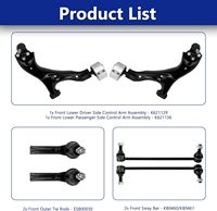 Bras de commande inférieur avant avec rotule de remplacement de biellette de direction pour Chevrolet Equinox Pontiac Torrent 2005-2009