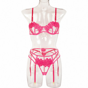 2022 Hot Vrouwen Erotische <span class=keywords><strong>Sexy</strong></span> Sex Mesh Valentines Transparante Stripper Outfits Lingerie Dancewear Uitsnede Club Wear Lingerie Set - Product Image 6