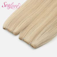Nouvelles extensions de cheveux en gros de haute qualité, volume Genius Weft, cuticules alignées, cheveux naturels Remy russes 100% humains pour salon