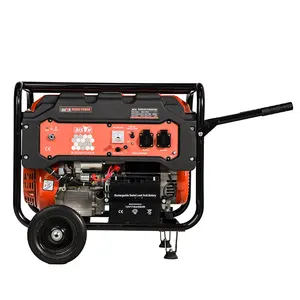 BISON เครื่องกําเนิดไฟฟ้าแบบพกพา 5.0Kva 5Kw เครื่องกําเนิดไฟฟ้าเบนซิน 220v เครื่องกําเนิดไฟฟ้า genset เบนซิน