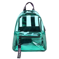 Petit sac transparent pour enfants à la mode Mini sac à dos en PVC transparent bonbon vert