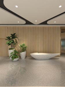 Cama de flores de <span class=keywords><strong>terrazo</strong></span> para <span class=keywords><strong>maceta</strong></span> de cemento de supermercado Vertido integrado - Product Image 3