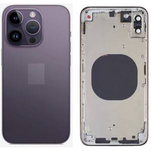 Boîtier intermédiaire violet pour iPhone 14 Pro avec coque arrière – Accessoires pour téléphones mobiles - Product Image 1