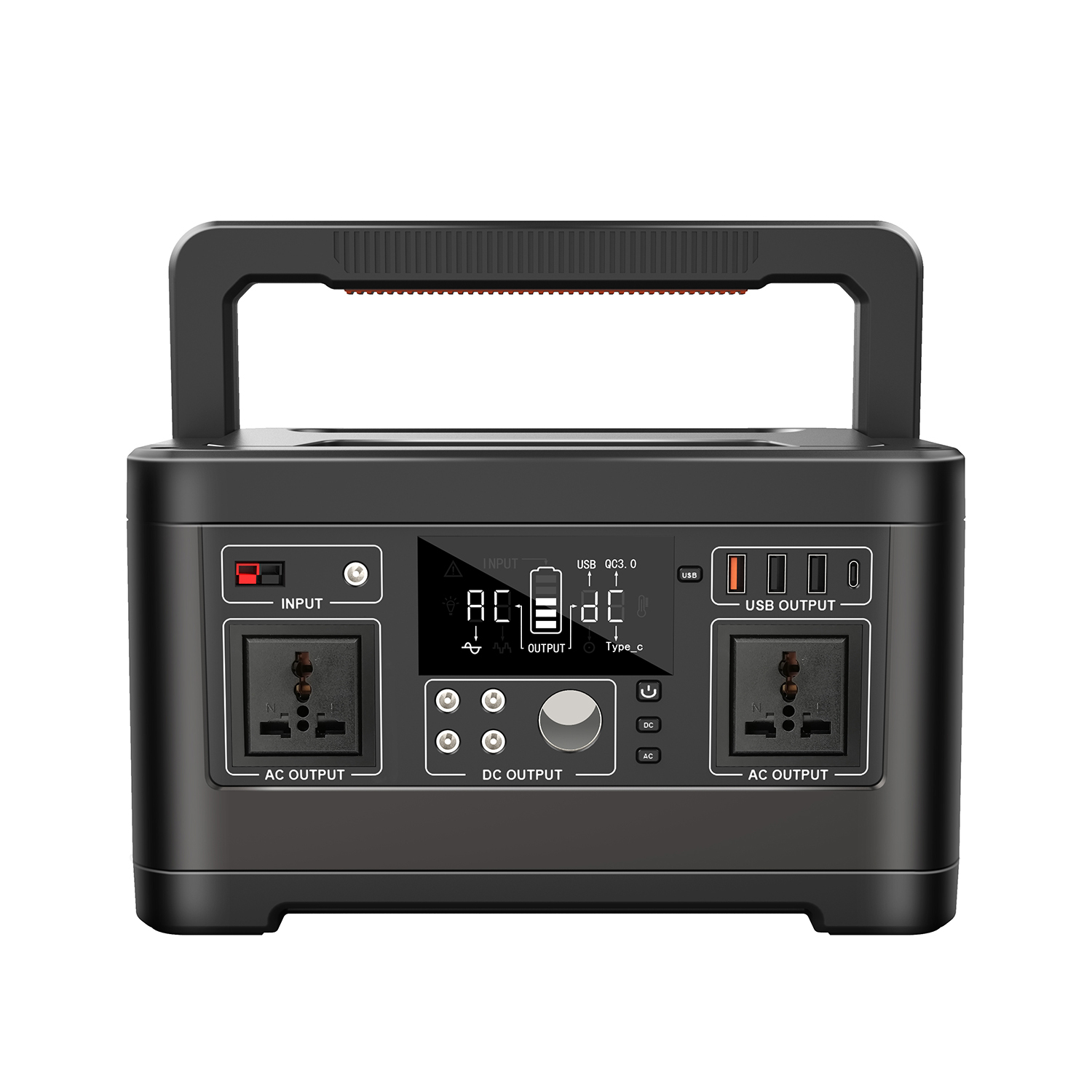 100V 110V <strong>120V</strong> 220V 230V AC DC Power <strong>Bank</strong> 500W 600W AC Portable Power Station <strong>Battery</strong> Pack Backup for Laptop TV CPAP Camping
