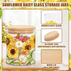 Custom Food Storage Container Set Organizer Pantry Spice Kitchen Storage Containers Glass <b>Jars</b> With Decal Logo - Product Image 2