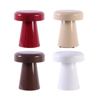Table basse en fer en forme de champignon, moderne, facile à assembler, robuste, pour salon, chambre à coucher, café