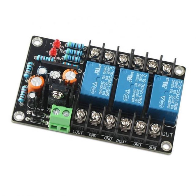 High Power Speaker Protect Relay Board 2.1 Channel Speaker DC Protector Module