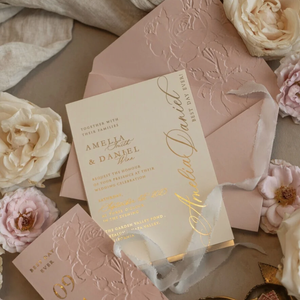 Invitación DE BODA tipográfica personalizada de lujo, tarjeta de agradecimiento, tarjeta de felicitación con sobre, decoración de boda y regalo, amor HD - Product Image 2