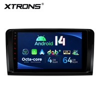 Lecteur multimédia Android 9 pouces pour Benz GL-Class X164/ ML-Class W164, 4+64 Go, DAB, AKM DSP, 4G mondial, IPS, capteurs gyroscopiques, CE-XTRONS