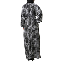 Vêtements islamiques Lignes Dubai, vente en gros sur mesure, ensemble 2 pièces imprimé, motifs floraux, robe abaya pour femmes musulmanes