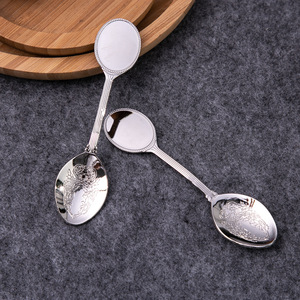 Grand Stainless Steel <b>Spoons</b> <b>Small</b> Round Creative Metal Craftsmanship Measuring <b>Spoons</b> - Product Image 2