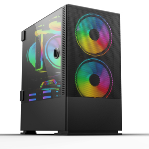 Micro ATX-<span class=keywords><strong>Torre</strong></span> Central de Escritorio de cristal templado, caja de gabinete de acrílico, ARGB, para Gaming, Pc, color blanco y <span class=keywords><strong>rosa</strong></span>, gran oferta, 2021 - Product Image 1