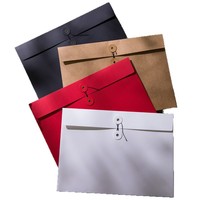 Dossiers de classement rétro A4 colorés, écologiques, pour contrats, documents, factures, organiseur de papiers, enveloppes épaisses de qualité supérieure