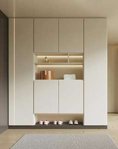 Meuble à chaussures en bois haut de gamme JINGSHUN pour salon, entrée, rangement moderne pour chaussures, 3 étagères réglables, personnalisation - Product Image 5