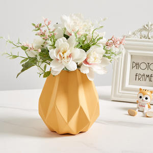 Vase <span class=keywords><strong>Origami</strong></span> géométrique en céramique pour plantes, Pot d'arrangement de plantes, décoration de maison, style nordique, 1 pièce - Product Image 4