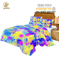 Parure de lit en Satin de soie de luxe, ensemble de housse de couette en soie de mûrier Pure, parure de lit en soie de qualité oeko-tex
