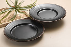 Plato redondo <span class=keywords><strong>de</strong></span> melamina A5 <span class=keywords><strong>de</strong></span> lujo <span class=keywords><strong>de</strong></span> gama alta <span class=keywords><strong>de</strong></span> 11 pulgadas, plato principal mate, cena, restaurante, Bistro, comedor, café, plato, logotipo personalizable - Product Image 6