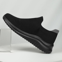 Sepatu Lari Kasual Sporty 2026, Sepatu Lari Trendy Fashion Couple Berbahan Mesh Warna Solid, Bernapas