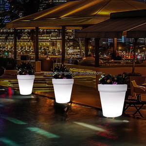 Trang Trí Đám Cưới Chậu Hoa Với <span class=keywords><strong>LED</strong></span> Ánh Sáng Lối Đi Ánh Sáng up Chậu Ngoài Trời Trong Nhà Nhà Nhà Máy Chậu Kích Thước Lớn - Product Image 4