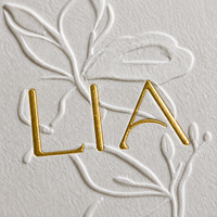 Cartes de remerciement personnalisées, invitations de mariage, cartes de vœux avec logo en relief et designs sur papier texturé