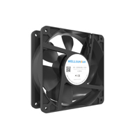 WELLSUNFAN FD12038 Ventilateur axial de refroidissement DC 48V/24V/12V de haute qualité 120x120x38mm, dissipateur thermique en plastique sans balais, 3500 tr/min, 19,2W, 113,01 CFM