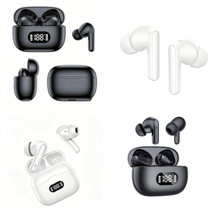 Beste Mini Kabellose Kopfhörer mit LED-Leistungsanzeige Digitales Gehäuse Ergonomische In-Ear Passform Komfortabel für Samsung Universal-Telefone - Product Image 1