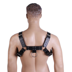 <span class=keywords><strong>Harness</strong></span> Kulit BDSM Punk Berkualitas Tinggi untuk Pria, Rompi Punk - Product Image 2
