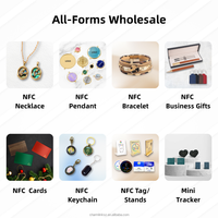 Nouveau collier NFC, accessoires intelligents, bijoux élégants en forme de cœur, 13,56 MHz RFID, cadeaux NFC, cadeaux de vacances
