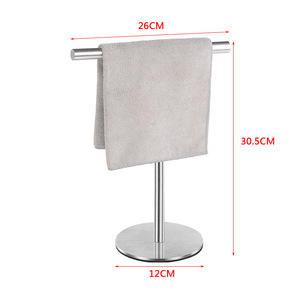 SUS 304 free stand portasciugamani in acciaio inox rotondo in piedi rack a forma di bagno controsoffitto portasciugamani per hotel - Product Image 2