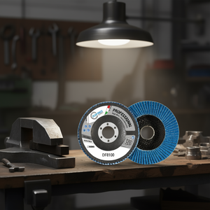 Disque à lamelles professionnel Fervi DF8100, disque abrasif sans fer pour le ponçage des métaux - Product Image 2