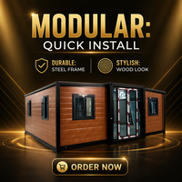Maison conteneur moderne respirante à installation rapide, extensible, portable et pliable, préfabriquée, avec aménagement personnalisé, pour bureau, bâtiment ou hall