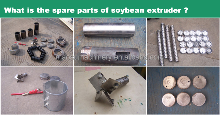 Full fat soya soybean meal extruder machine for animal pig chicken feed