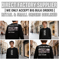 T-shirt à manches longues en jersey 100 % coton peigné 32S, tissu fin 150 GSM, coupe décontractée pour les affaires, pour les 7-28 ans
