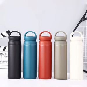 Children Water Bottle Two <b>Lids</b> Colorful Stainless Steel Drink Juice Travel School Portable Cute - Product Image 4