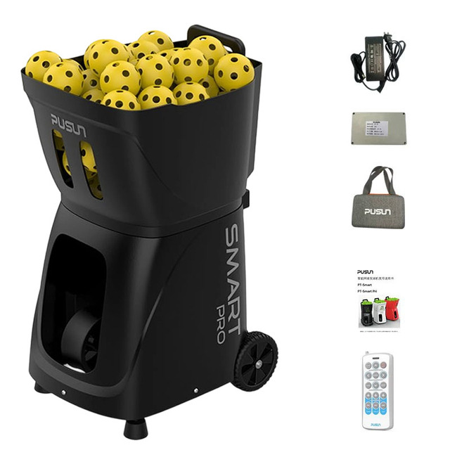 Pusun PP-Smartpro Professional Pickleball Ball Machine with Oscillation and Variable Spin for Advanced Skill Development