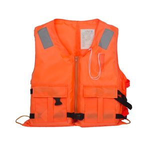 Giubbotto di salvataggio da lavoro marino a buon mercato per sport acquatici Offshore giubbotto di salvataggio con strisce riflettenti per adulti - Product Image 1