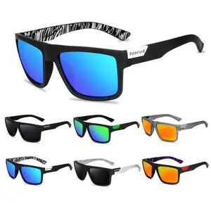 Gafas para hombre, a la moda de visión nocturna gafas polarizadas, gafas cuadradas a prueba de viento para montar al aire libre, gafas deportivas para hombre