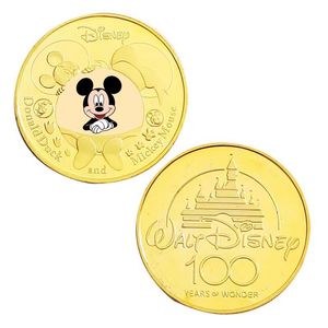 Monete d'Oro Commemorative a Tema Paperino, Stile Anime Americano, Distintivi da Collezione, Articolo di Grande Successo - Product Image 2