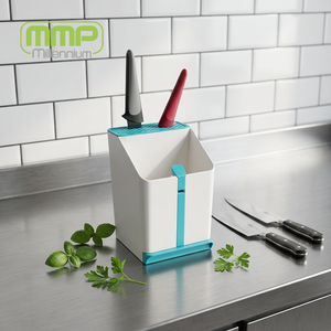 Utensil Crock & <b>Knife</b> <b>Sharpener</b> Spoon Rest Mmp Kitchen pet Accessories specialty tools camping Gadgets salad dessert kitchenware - Product Image 6