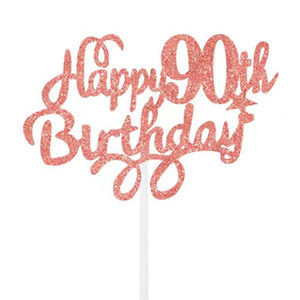 <span class=keywords><strong>Buon</strong></span> <span class=keywords><strong>compleanno</strong></span> torta numero 10-90 inserire carta Glitter carta festa lettere inglesi torta di <span class=keywords><strong>compleanno</strong></span> decorazione Plug-in - Product Image 2