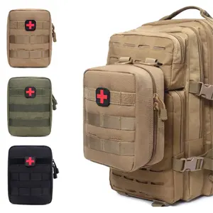 Molle 의료 파우치 전술 응급 처치 키트 야외 비상 생존 도구 팩 EDC 가방