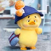 Canard en colère au travail, canard en peluche agaçant, boîte à surprise, poupée Upsetduck, petit canard jaune, jouet tendance, ornements