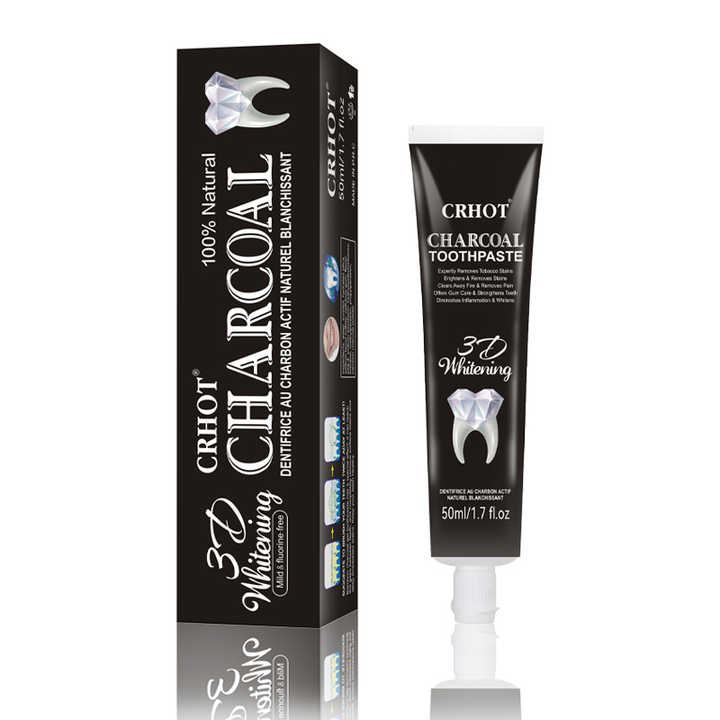 50g CRHOT TOOTHPASTE WHITEN PROTECTION IMPROVE ORAL GUMS BAMBOO CHARCOAL TOOTHPASTE