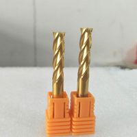 Fraise à compression spirale en carbure monobloc personnalisable OEM/ODM, à double tranchant robuste et queue épaisse pour usinage CNC