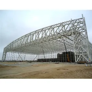 Construcción prefabricada personalizable, gran espacio, estructura de acero, taller, construcción