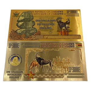 1000 piezas/caja Billete de Banco de Zimbabue de 10 <span class=keywords><strong>mil</strong></span>, Billete de Oro de los Milenios de Aproximadamente <span class=keywords><strong>Diez</strong></span> Billones, Billete de Banco con Lámina de Oro, Caja de Madera de 100 piezas con Certificado de Autenticidad - Product Image 2