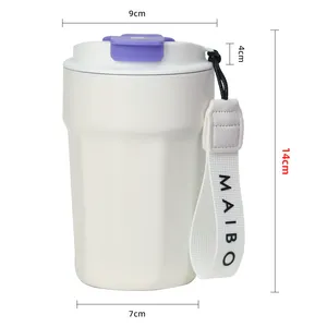 2023 500ml Reusable Eco friendly Customized Double Walled Stainless Steel Coffee Mugs with Private Label Logo