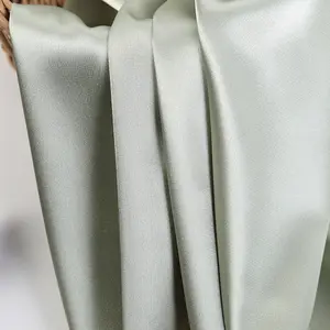 Bán buôn đàn hồi Xoắn satin 97% polyester 3% spandex satin vải cho váy cưới