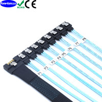 Cable de conversión de disco duro PCI-E Slimline SAS SFF-8654 8I con conector antidesviación a 8X SATA de cabezal recto